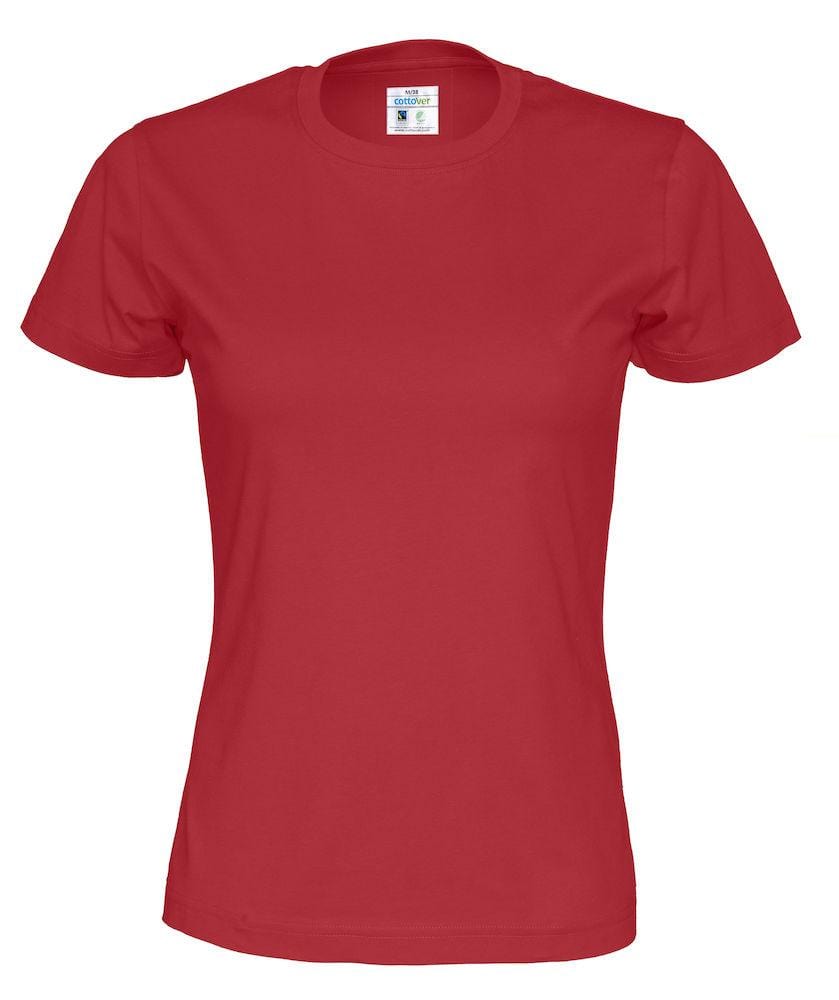 Cottover Damen T-Shirt mit Rundhals in trendigen Farben - wirbe-welt.shop
