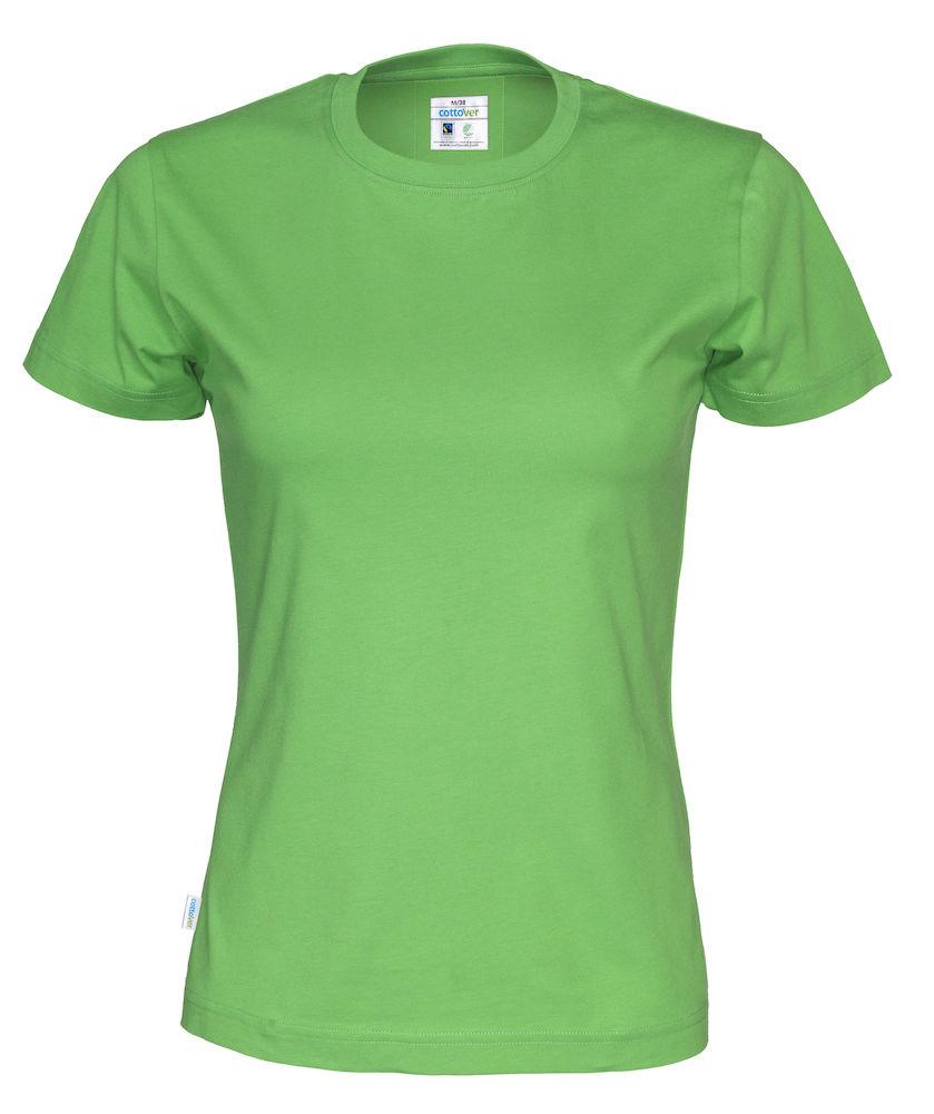 Cottover Damen T-Shirt mit Rundhals in trendigen Farben - wirbe-welt.shop