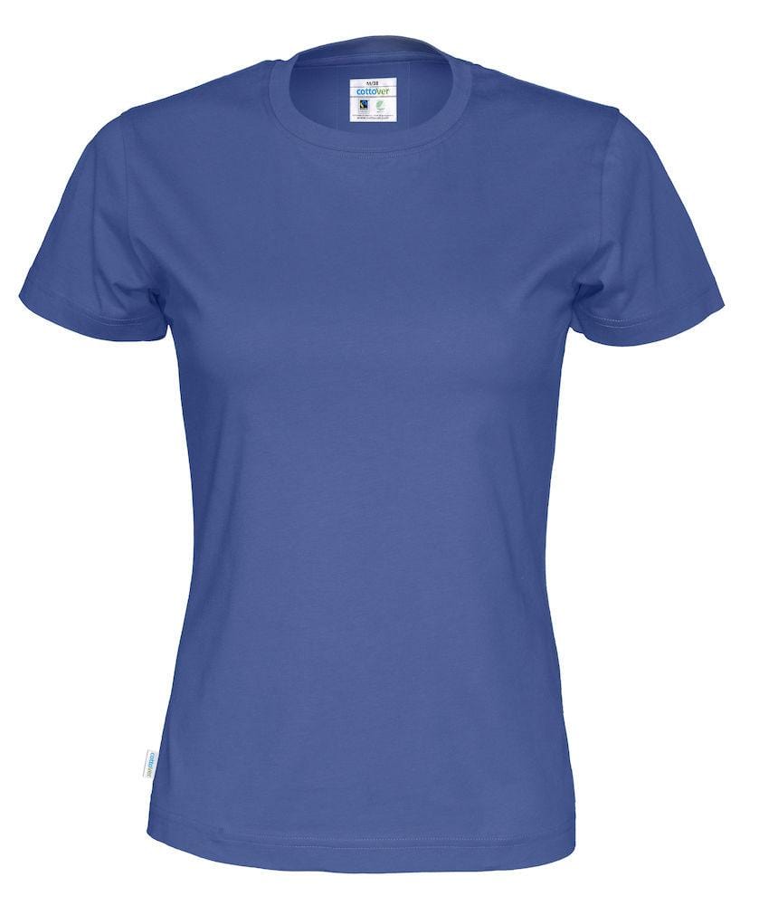 Cottover Damen T-Shirt mit Rundhals in trendigen Farben - wirbe-welt.shop