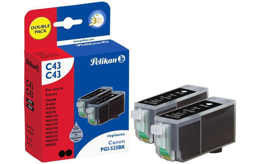 Pelikan Tintenset Canon PGI-525BK 2x Black - wirbe-welt.shop