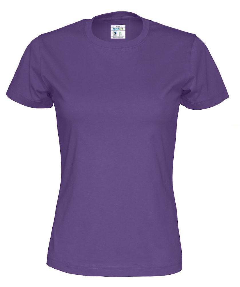 Cottover Damen T-Shirt mit Rundhals in trendigen Farben - wirbe-welt.shop