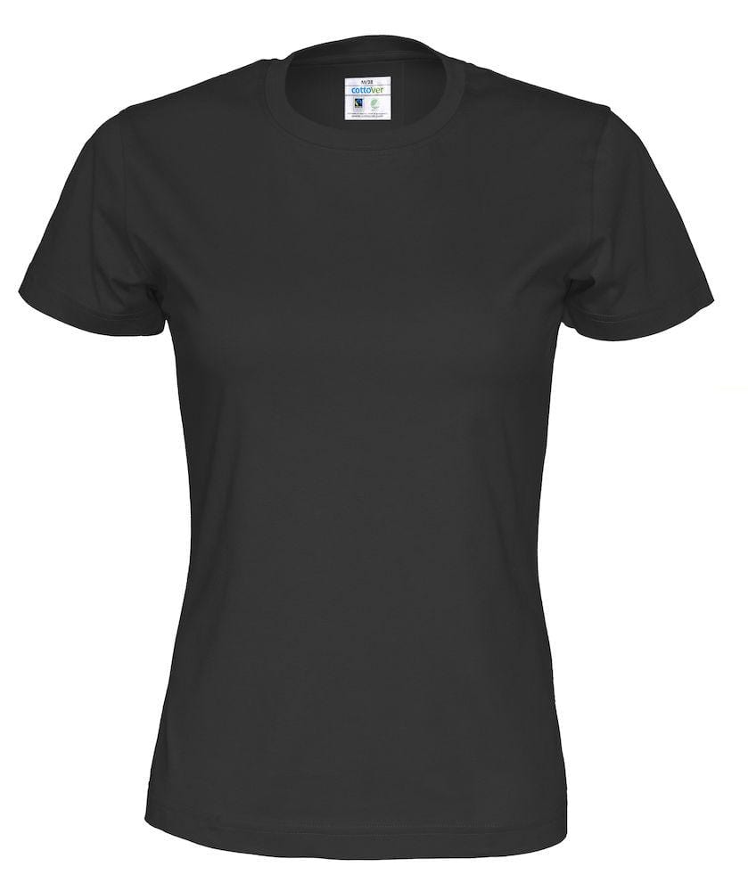 Cottover Damen T-Shirt mit Rundhals in trendigen Farben - wirbe-welt.shop