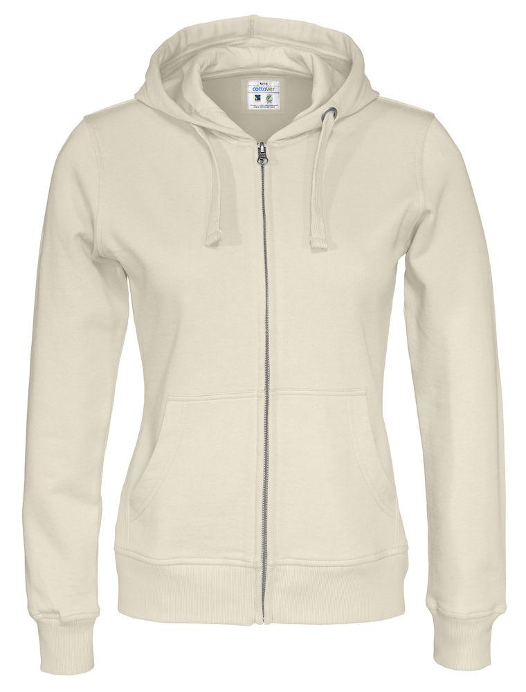 Cottover Damen Hoodie mit Reissverschluss - wirbe-welt.shop