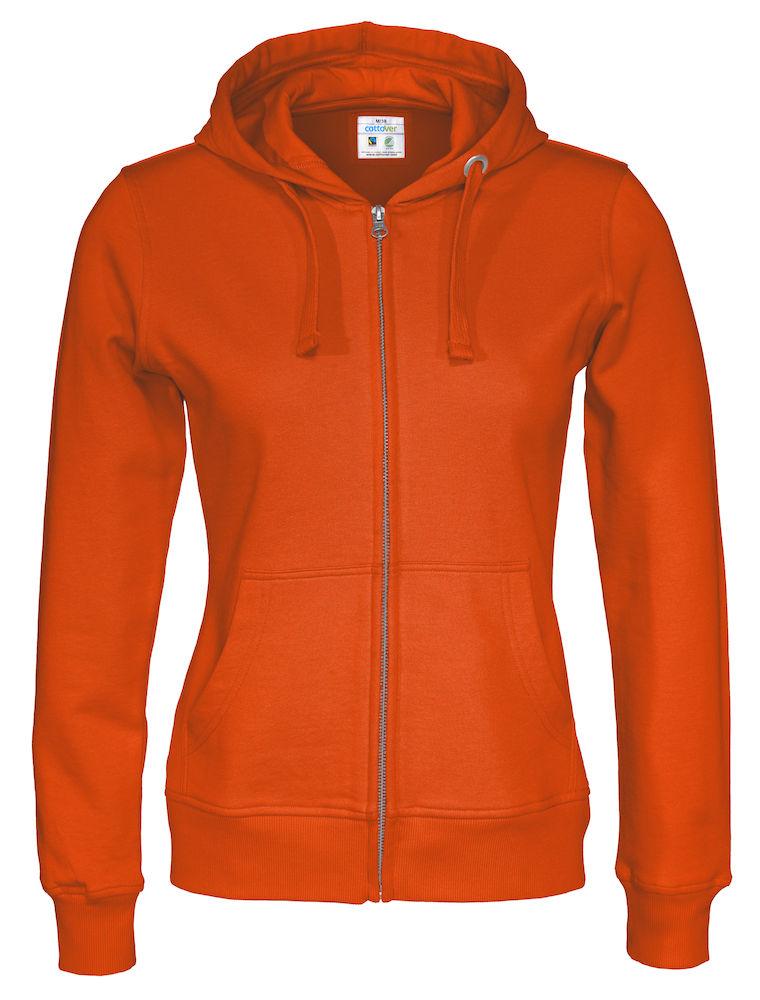 Cottover Damen Hoodie mit Reissverschluss - wirbe-welt.shop