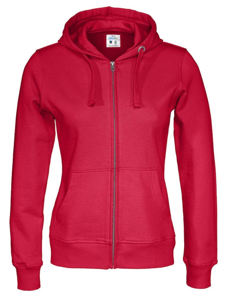 Cottover Damen Hoodie mit Reissverschluss - wirbe-welt.shop