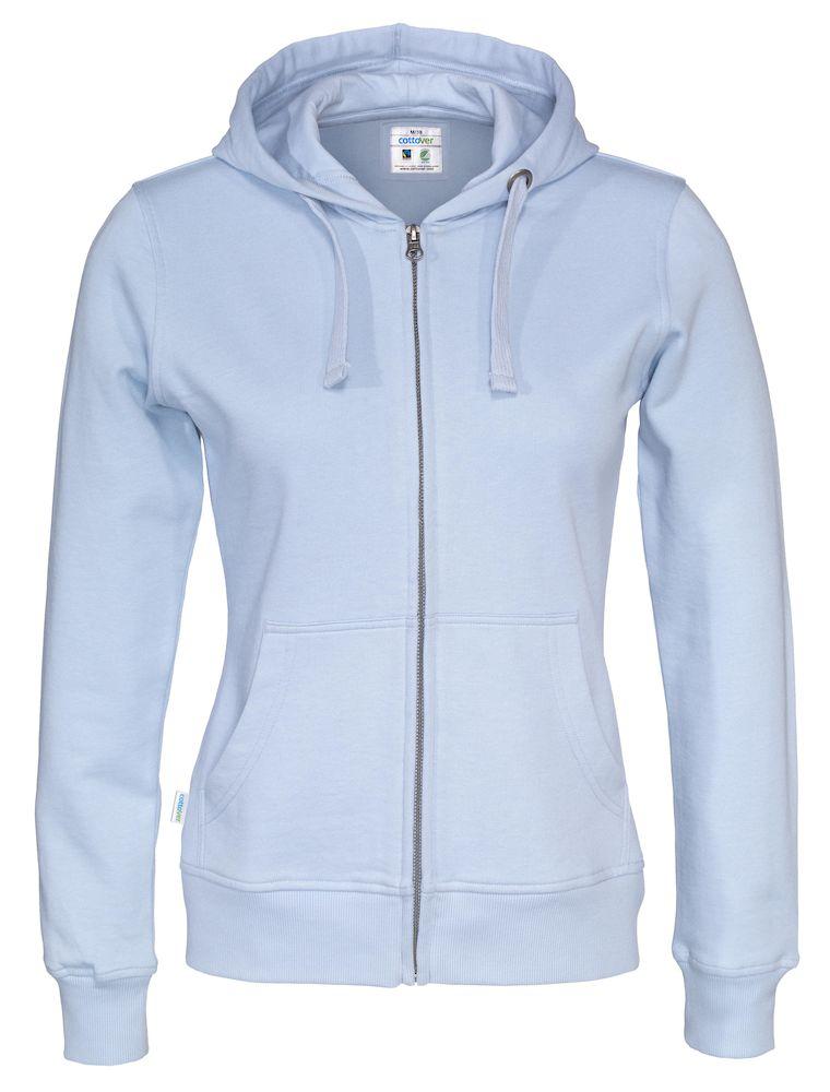Cottover Damen Hoodie mit Reissverschluss - wirbe-welt.shop
