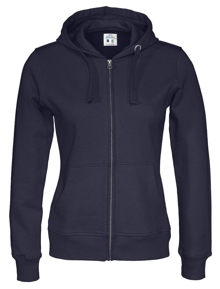 Cottover Damen Hoodie mit Reissverschluss - wirbe-welt.shop
