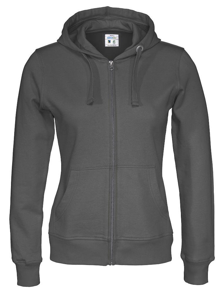 Cottover Damen Hoodie mit Reissverschluss - wirbe-welt.shop