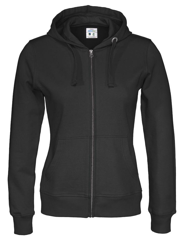 Cottover Damen Hoodie mit Reissverschluss - wirbe-welt.shop