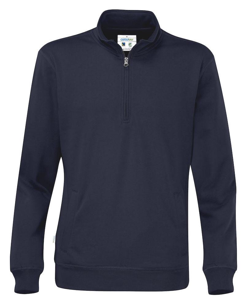 Cottover Unisex Sweatshirt half Zip - wirbe-welt.shop