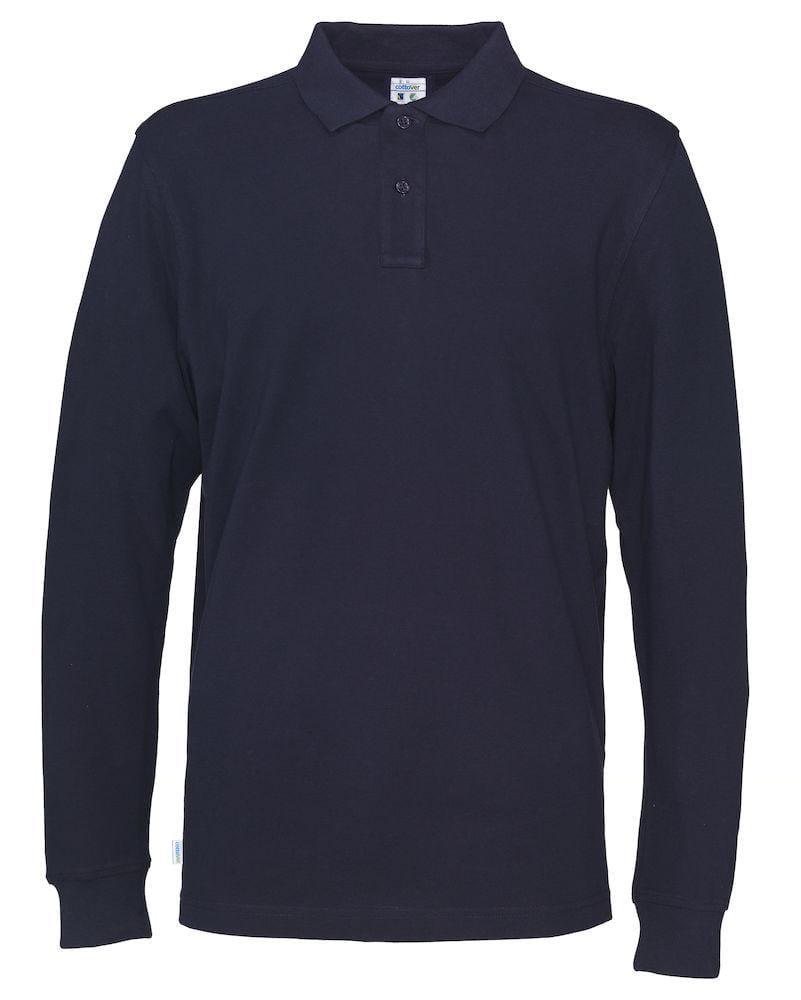 Cottover Herren Langarm Poloshirt in vielen modischen Farben (auch für Damen geeignet) - wirbe-welt.shop