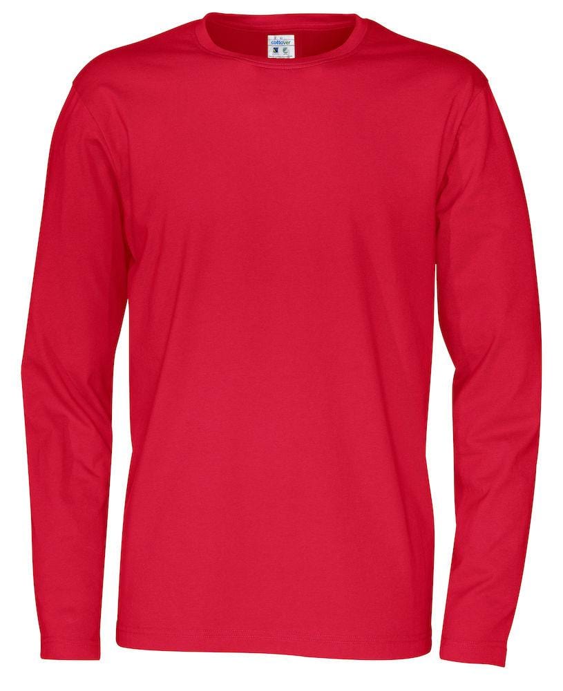 Cottover Herren Langarm T-shirt mit Rundkragen - wirbe-welt.shop