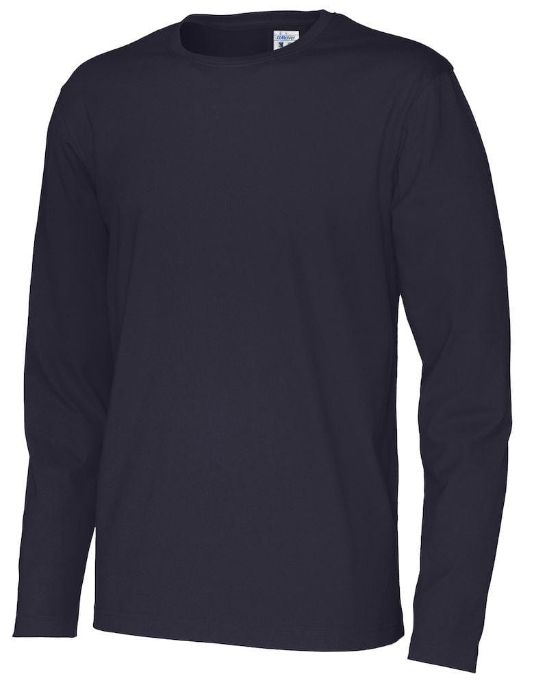 Cottover Herren Langarm T-shirt mit Rundkragen - wirbe-welt.shop