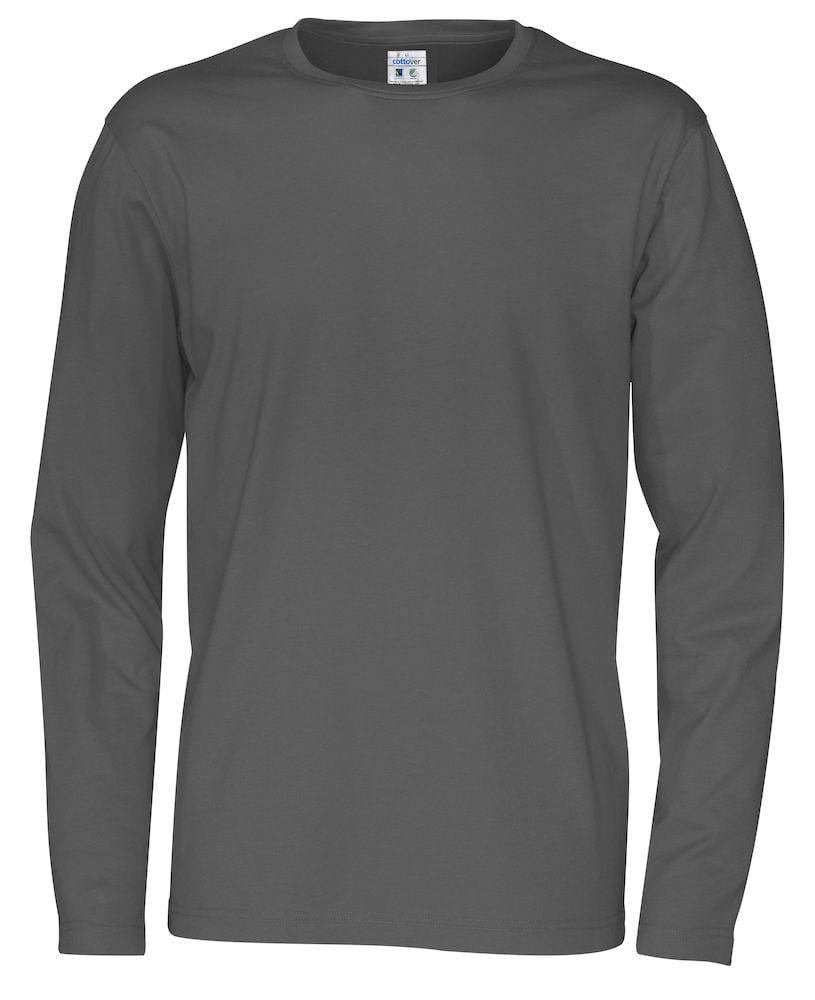 Cottover Herren Langarm T-shirt mit Rundkragen - wirbe-welt.shop