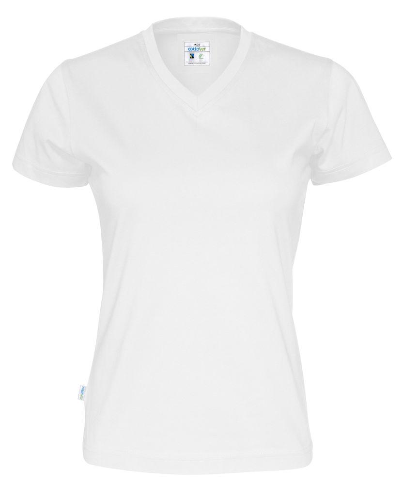 Cottover Damen T-Shirt mit V-Kragen, aus Fairtrade Baumwolle - wirbe-welt.shop