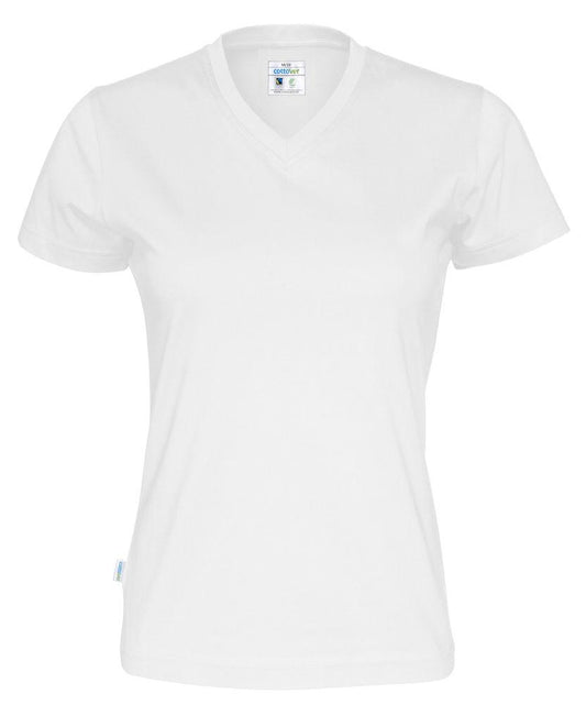 Cottover Damen T-Shirt mit V-Kragen, aus Fairtrade Baumwolle - wirbe-welt.shop
