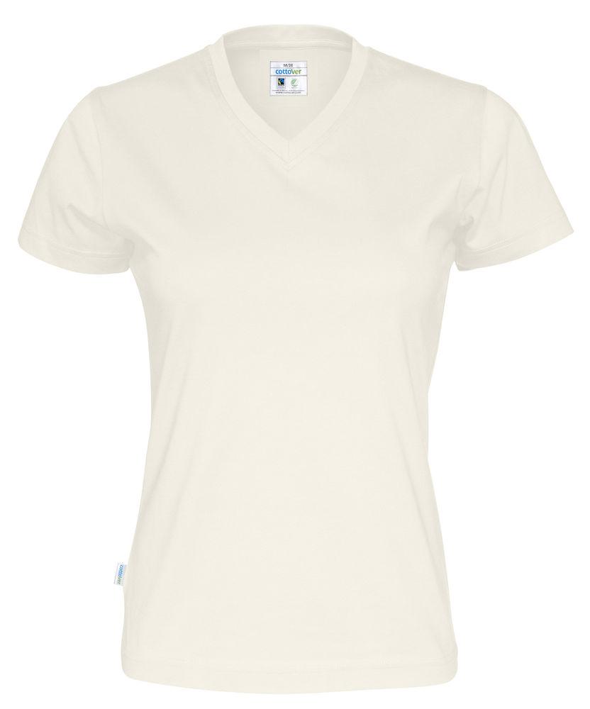 Cottover Damen T-Shirt mit V-Kragen, aus Fairtrade Baumwolle - wirbe-welt.shop