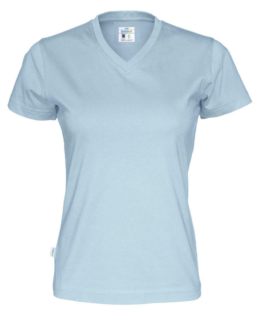 Cottover Damen T-Shirt mit V-Kragen, aus Fairtrade Baumwolle - wirbe-welt.shop