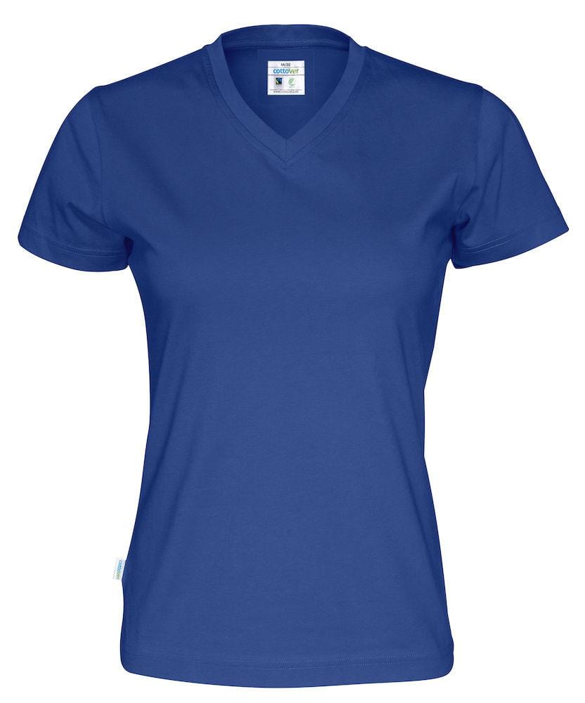 Cottover Damen T-Shirt mit V-Kragen, aus Fairtrade Baumwolle - wirbe-welt.shop
