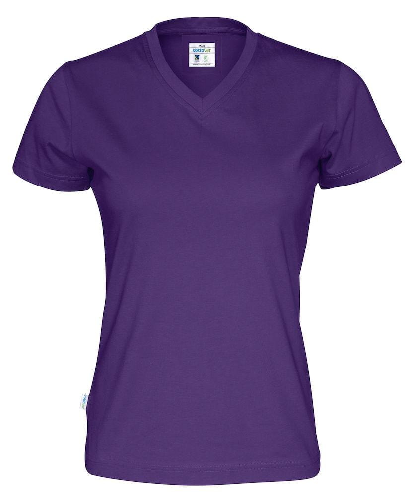 Cottover Damen T-Shirt mit V-Kragen, aus Fairtrade Baumwolle - wirbe-welt.shop