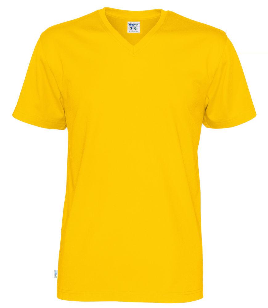 Cottover Unisex T-shirt mit V-Ausschnitt in vielen Farben - wirbe-welt.shop