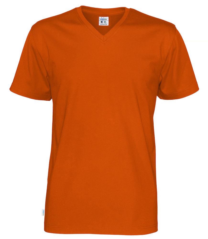 Cottover Unisex T-shirt mit V-Ausschnitt in vielen Farben - wirbe-welt.shop