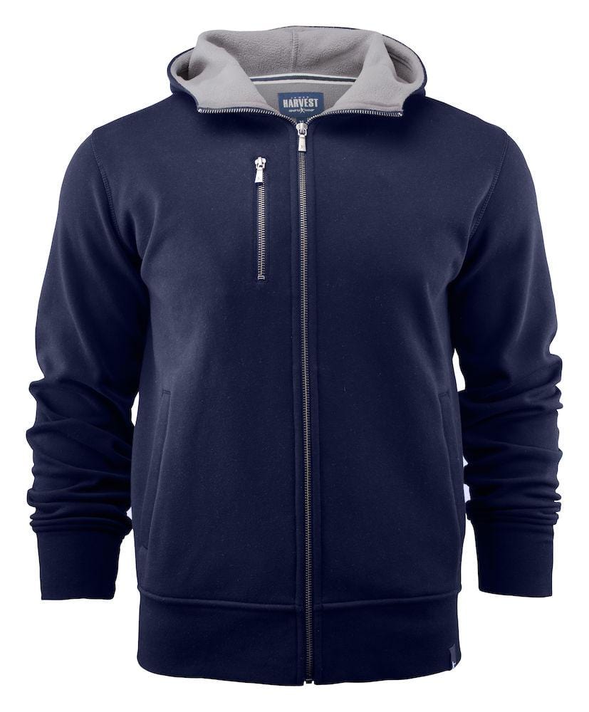 Herren Kapuzenjacke aus Doubleface-Material, Baumwolle außen und Fleece innen - wirbe-welt.shop