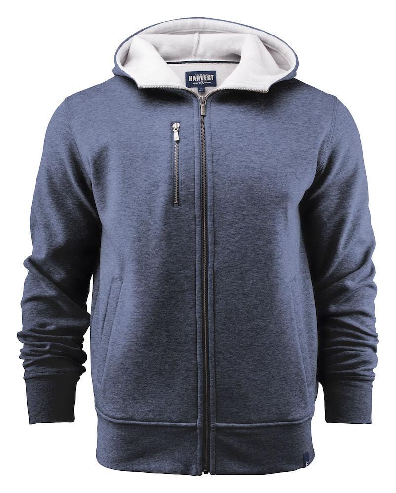 Herren Kapuzenjacke aus Doubleface-Material, Baumwolle außen und Fleece innen - wirbe-welt.shop