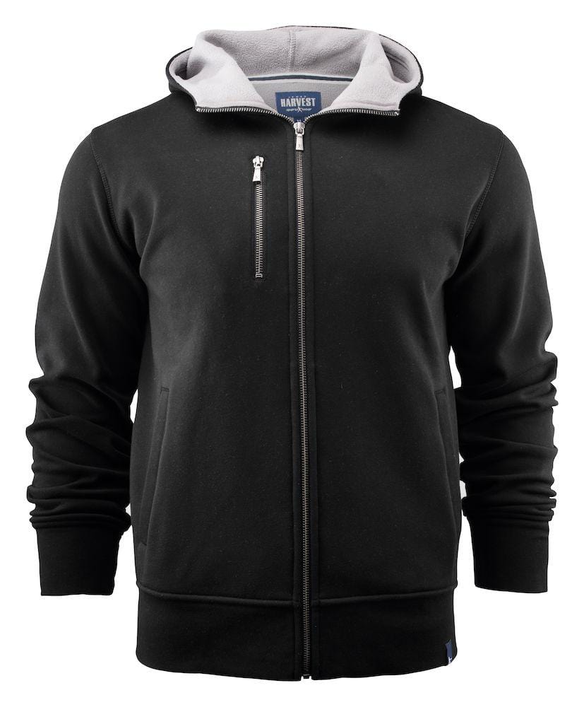 Herren Kapuzenjacke aus Doubleface-Material, Baumwolle außen und Fleece innen - wirbe-welt.shop
