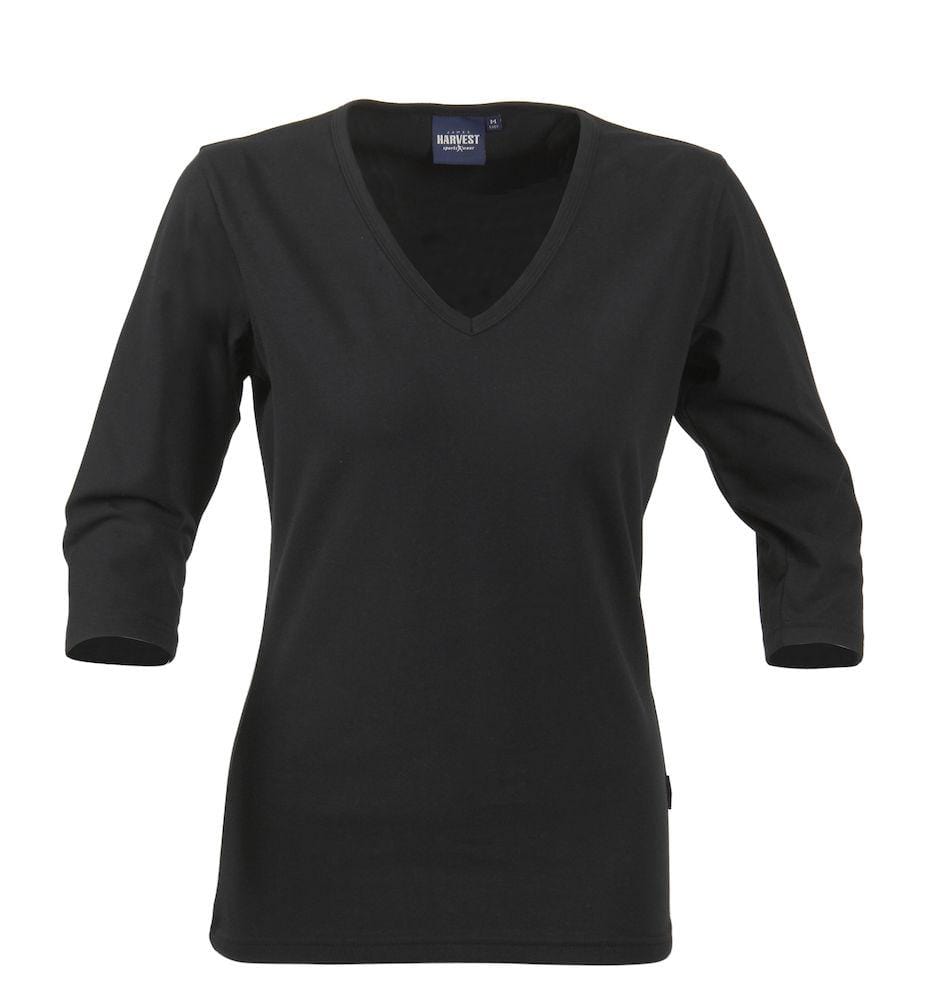 LYNN-Damen Top mit C-Ausschnitt und 3/4 Ärmel - wirbe-welt.shop