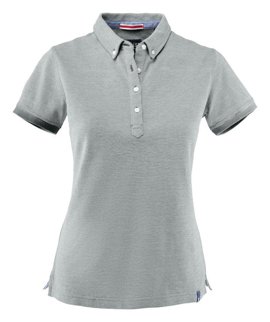 Larkford- Pique Shirt mit Button-Down-Kragen für Damen - wirbe-welt.shop