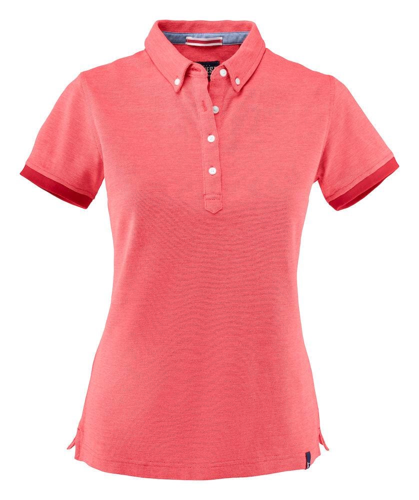 Larkford- Pique Shirt mit Button-Down-Kragen für Damen - wirbe-welt.shop