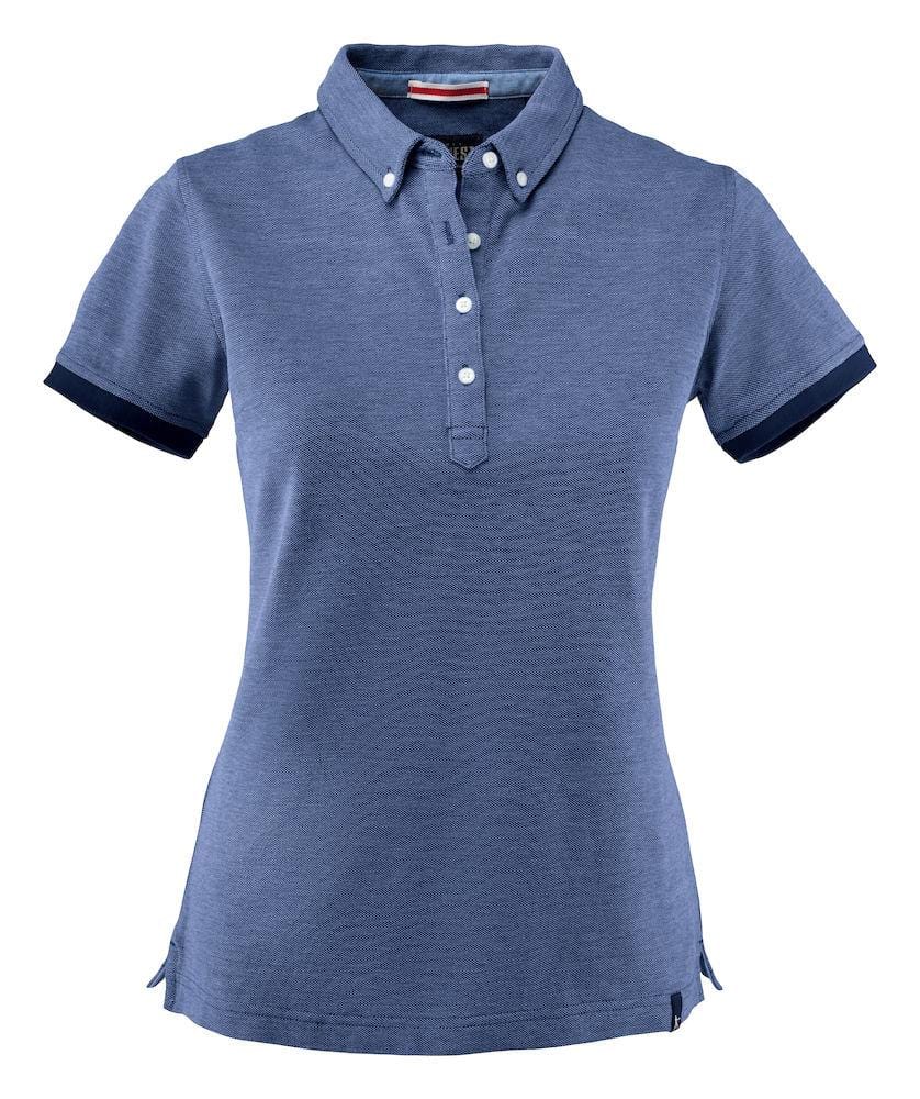 Larkford- Pique Shirt mit Button-Down-Kragen für Damen - wirbe-welt.shop
