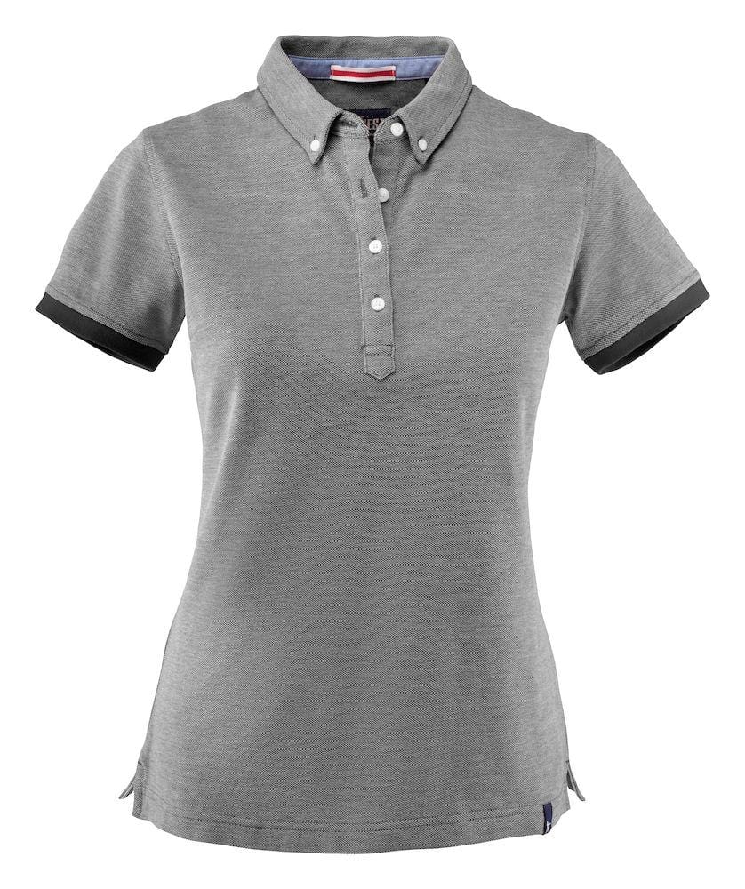 Larkford- Pique Shirt mit Button-Down-Kragen für Damen - wirbe-welt.shop