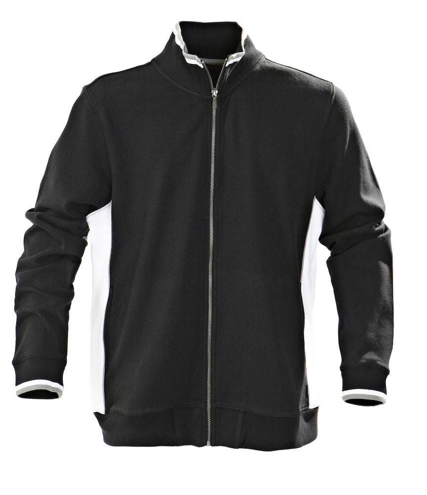 ATLANTA- Herren-Cardigan aus schwerer Piquequalität mit Kontraststreifen an Kragen und Ärmeln - wirbe-welt.shop