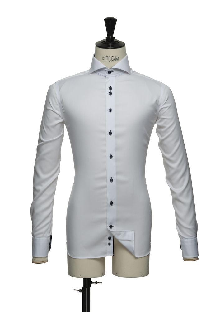 Herren Langarmhemd-Purple Bow 46 slim - wirbe-welt.shop