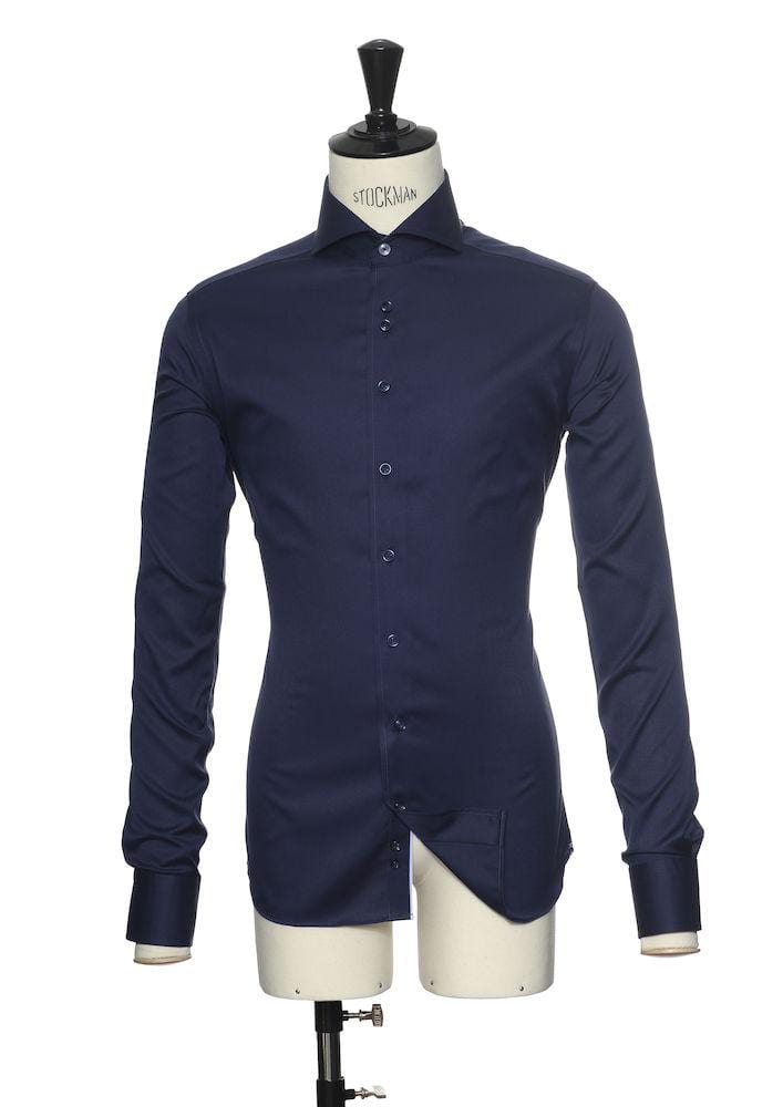 Herren Langarmhemd-Purple Bow 46 slim - wirbe-welt.shop