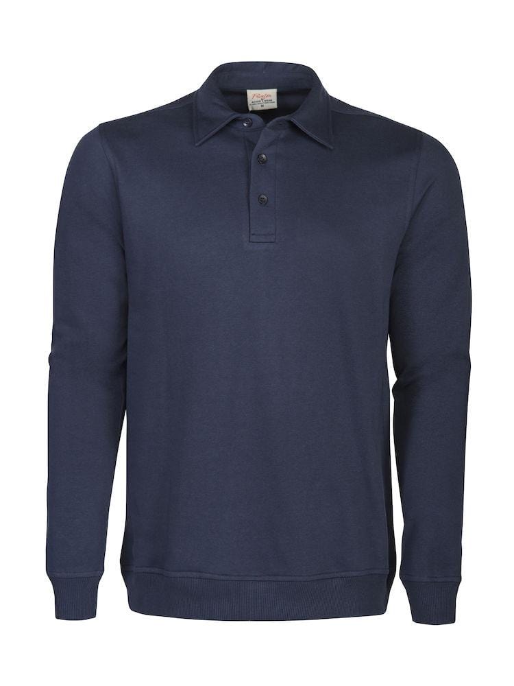 Homerun- Herren Sweatshirt mit Kragen und Knopfleiste - wirbe-welt.shop