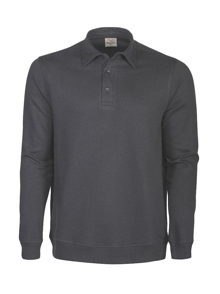 Homerun- Herren Sweatshirt mit Kragen und Knopfleiste - wirbe-welt.shop