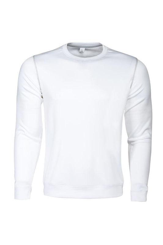 Marathon- Herren Sweatshirt mit farblich abgesetzten Flatlock-Nähten an Schulter - wirbe-welt.shop