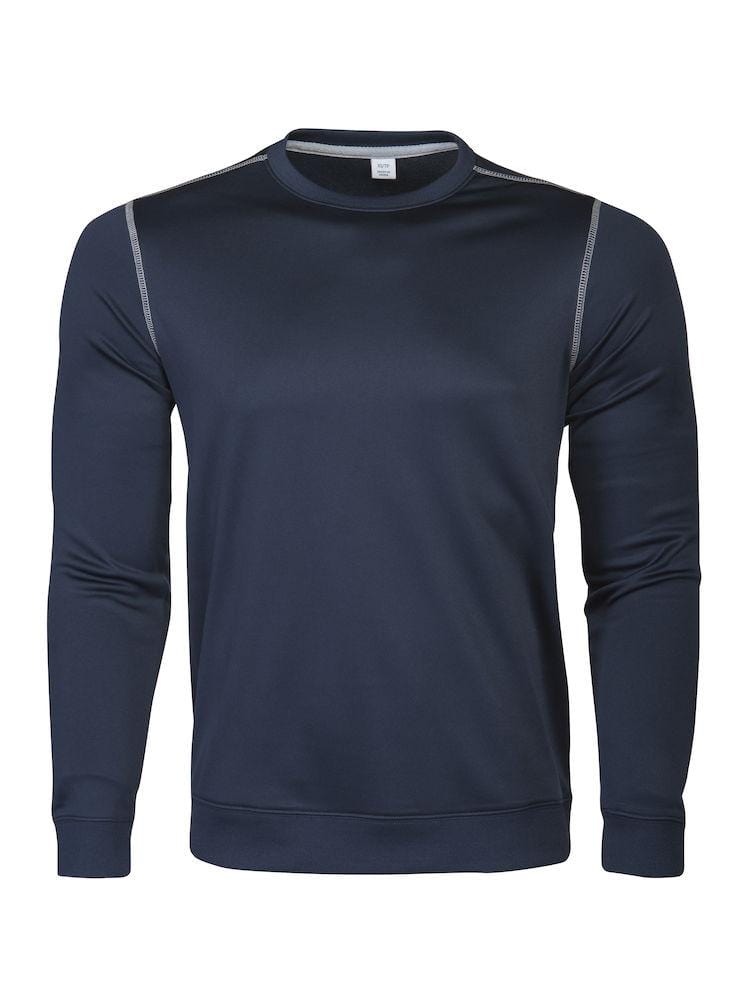 Marathon- Herren Sweatshirt mit farblich abgesetzten Flatlock-Nähten an Schulter - wirbe-welt.shop