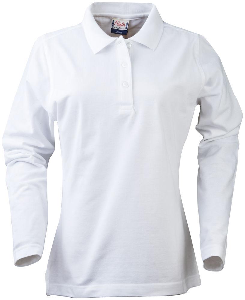 SURF LADY PIQUE L/S- Damen-Langarm-Piqué mit Seitenschlitzen - wirbe-welt.shop