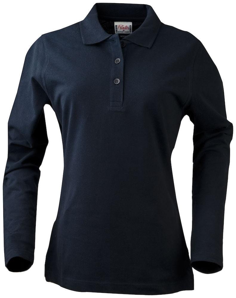 SURF LADY PIQUE L/S- Damen-Langarm-Piqué mit Seitenschlitzen - wirbe-welt.shop