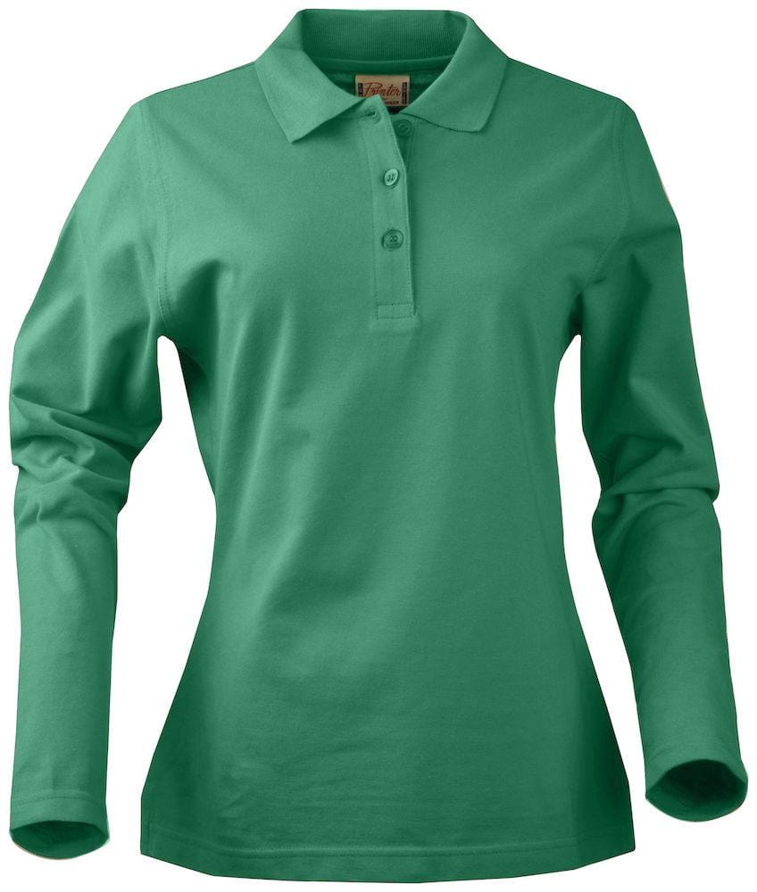 SURF LADY PIQUE L/S- Damen-Langarm-Piqué mit Seitenschlitzen - wirbe-welt.shop