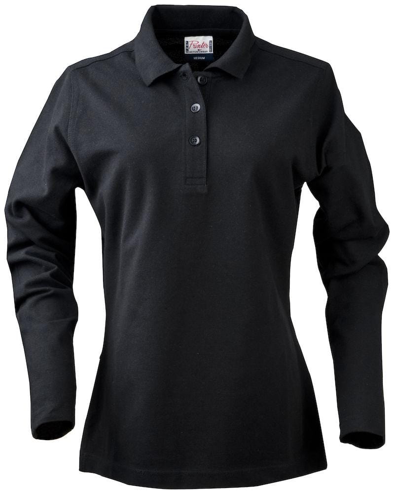 SURF LADY PIQUE L/S- Damen-Langarm-Piqué mit Seitenschlitzen - wirbe-welt.shop