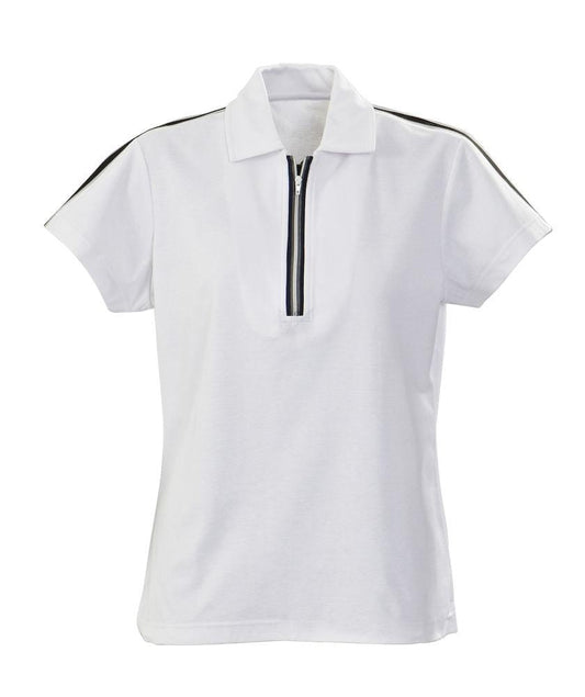 Hurdles-Damen-Funktions-Poloshirt mit Reißverschluss - wirbe-welt.shop