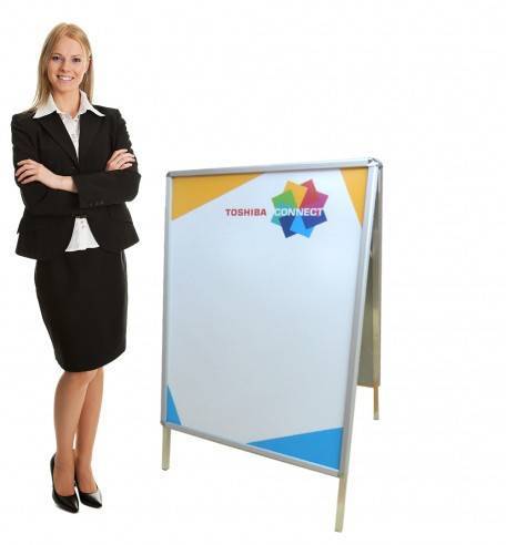 Alu Kundenstopper A-Board für die Aussenwerbung - wirbe-welt.shop