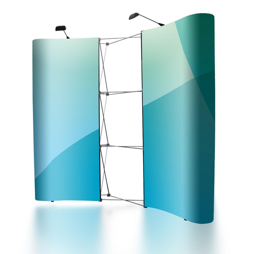 Werbe-welt Pop-Up Messewand Classic 3x4 Felder (6 Bahnen) - wirbe-welt.shop