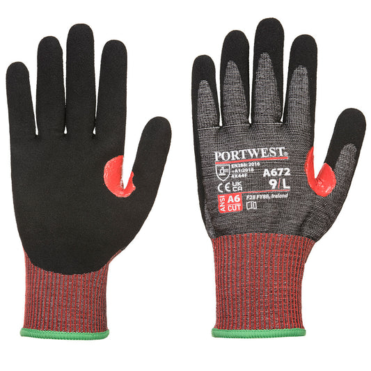 CS AHR13 NITRILSCHAUM-Schnittschutzhandschuh