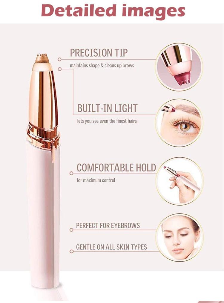 Augenbrauen Trimmer zur schmerzlosen Augenbrauen Entfernung - NEU! - wirbe-welt.shop